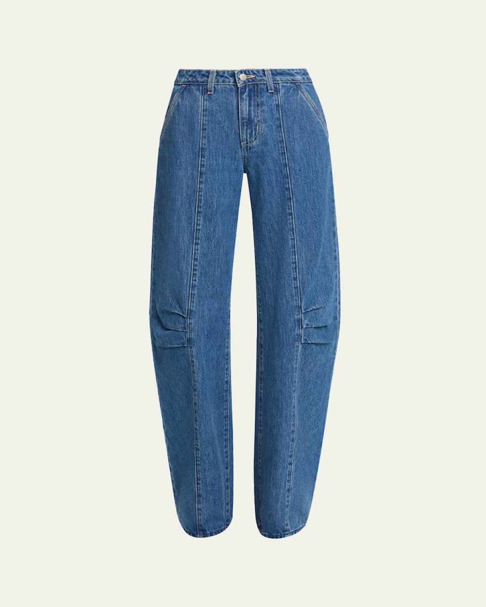 Zara High-Rise Rodeo Barrel Jeans